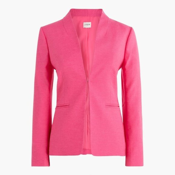 J. Crew Jackets & Blazers - J. CREW Factory Broadway Blazer Stretch Linen Flamingo Pink Size 4